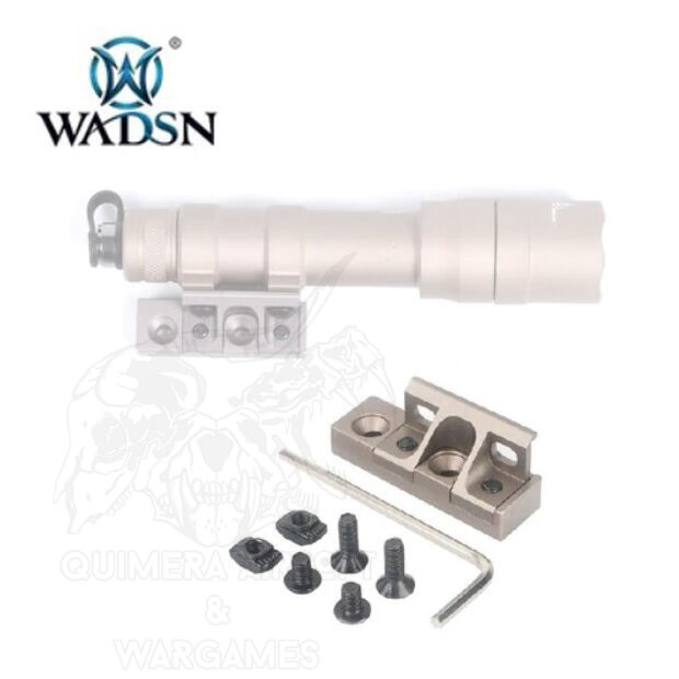 Montura M-LOK & Keymod para linterna M300/M600 WADSN - Dark Earth