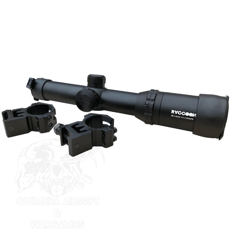 Alternative view of ShortDot 1-4*24 Scout Retroiluminado Rojo y Verde - Raccoon