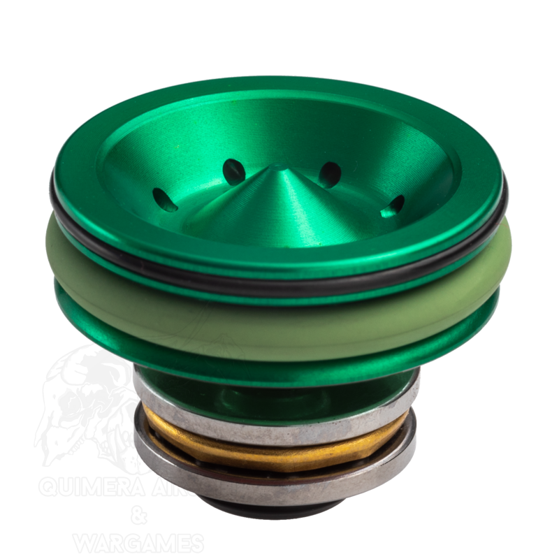 CNC ERGAL Double O-Ring Ball Bearing AEG Piston Head Pressure Deviation - FPS Softair