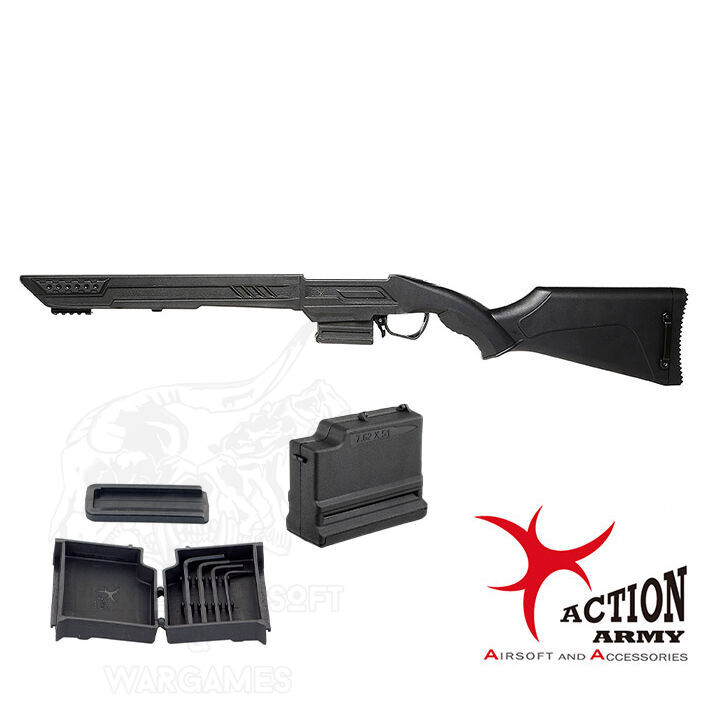 Cuerpo T11 para VSR-10 G-SPEC,Pro-Hunter , JAE T-10 y T11 - Action Army - Negro