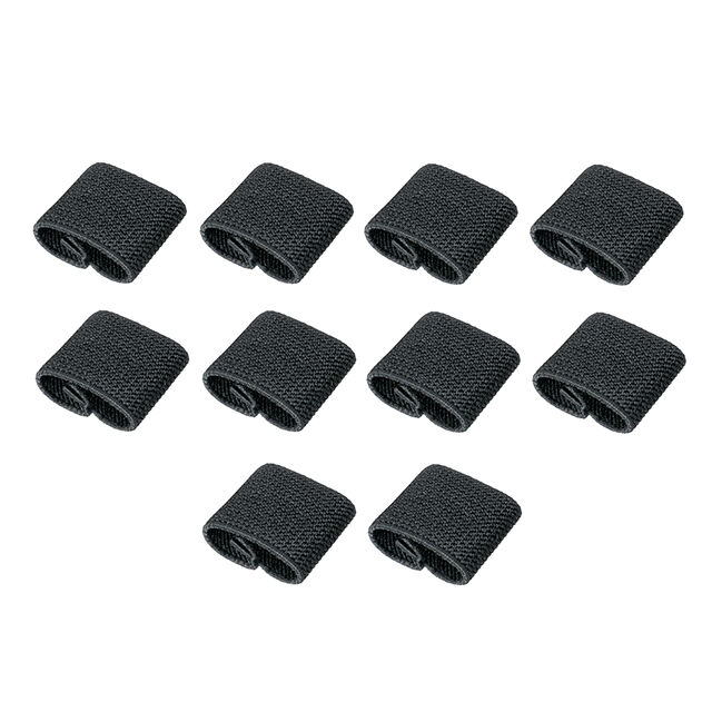 Tiras Elásticas para Correas (10 unidades) 8 Fields - Negro