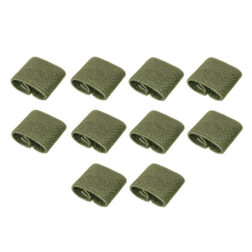 Tiras Elásticas para Correas (10 unidades) 8 Fields - Negro