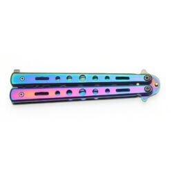 Alternative view of Navaja Mariposa de entrenamiento Albainox - Rainbow