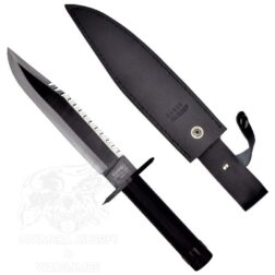Cuchillo de Caza Rambo I H22.5cm. - Negro - Imagen 3