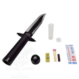 Cuchillo de Caza Rambo I H22.5cm. - Negro - Imagen 6