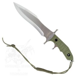 Cuchillo de Caza Rambo V H23cm. con funda de Cuero