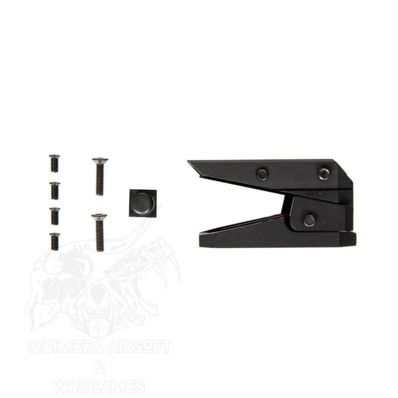 Montura ajustable para Red dot tipo T1, T2, MRO, RMR etc... - Negro