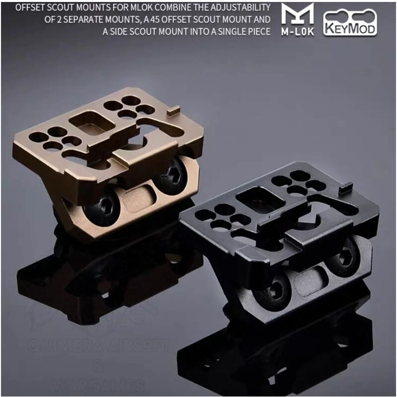 Alternative view of Montura para linterna para sistema Thorntail6 Keymod y MLOK WADSN -