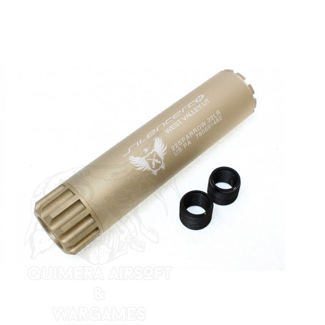 Silenciador W.A.U. Force 35x145mm Negro 14mm CW/CCW FMA