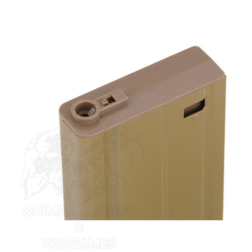 Cargador Mid-cap para SR25 y SCAR-H 70bbs Double Bell - Tan - Imagen 6