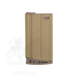 Cargador Mid-cap para SR25 y SCAR-H 70bbs Double Bell - Tan - Imagen 4