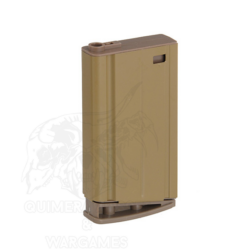 Cargador Mid-cap para SR25 y SCAR-H 70bbs Double Bell - Tan - Imagen 3