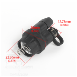 Base de plástico Dual para Linterna M300 y M600 WADSN - Negro - Imagen 4