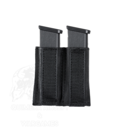 Inserto con Velcro para 2 Cargadores de Pistola - Negro