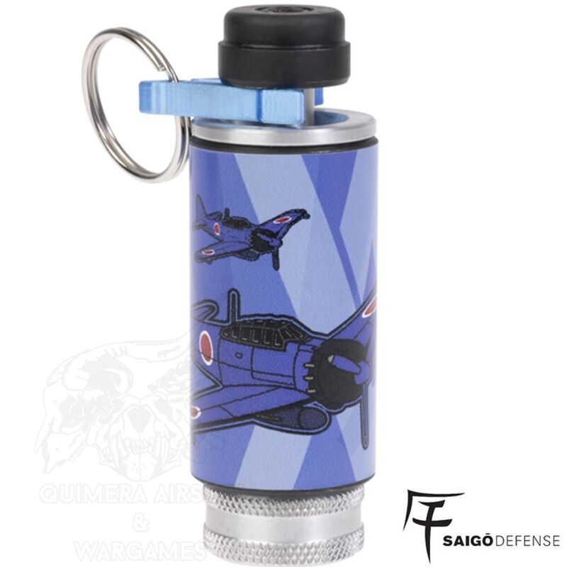 Alternative view of Kamikaze XS Granada Pirotécnica de mano Saigo - Azul