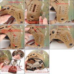 ARC New Helmet Mount Adapter MTEK para COMTA TAC-SKY - Dark Earth - Imagen 3