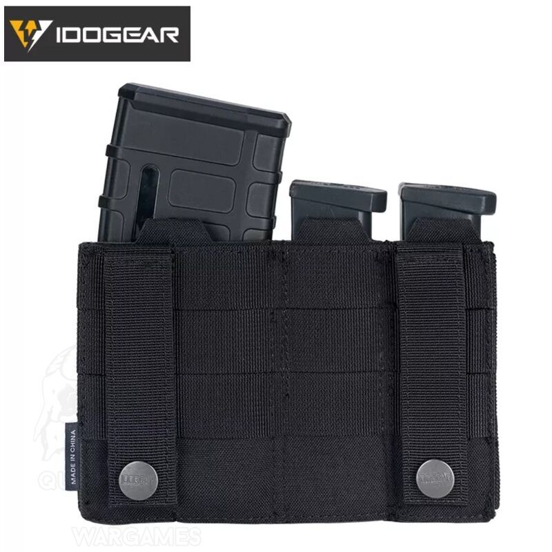 Alternative view of LSR Combined Triple Mag Pouch Idogear -