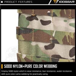 Triple Open Top M4 Mag Pouch Idogear - - Imagen 12