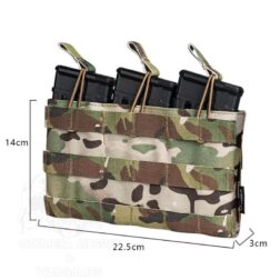 Triple Open Top M4 Mag Pouch Idogear - - Imagen 9