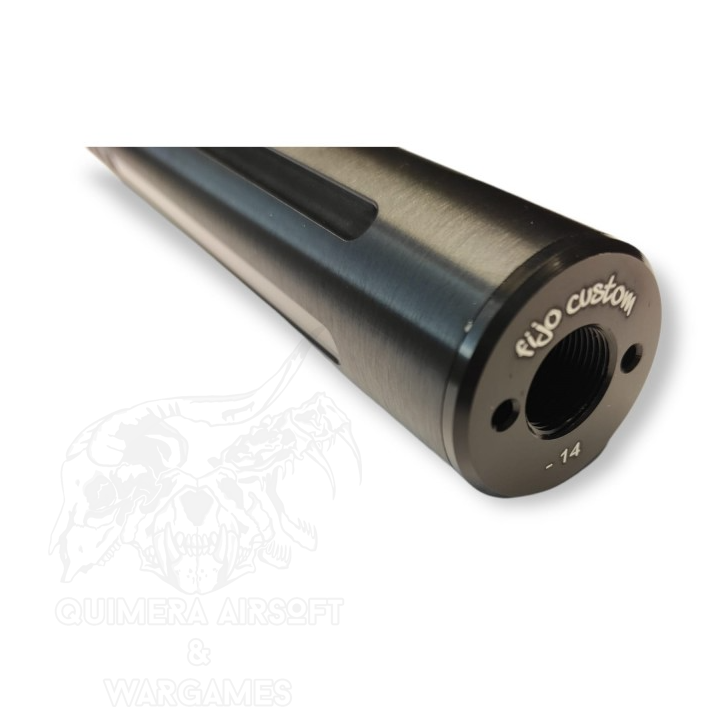 Silenciador Fluted 175x33mm CCW Fijo Custom - Imagen 2
