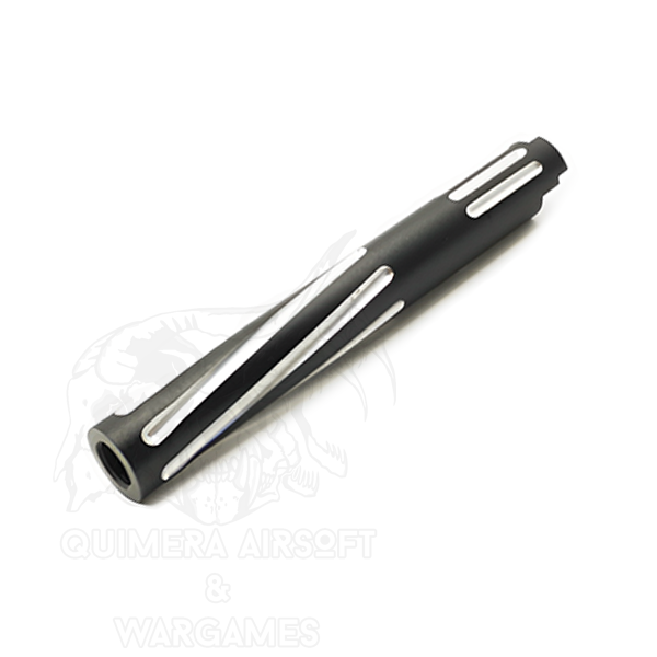 Cañon Externo Roscado Tornado para Hi-Capa 5.1 Unisoft - Negro-Plata