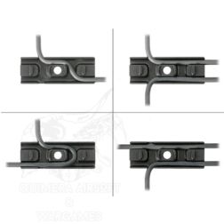 Alternative view of Pasacables Labyrinth System para KeyMod/M-LOK WADSN - Negro
