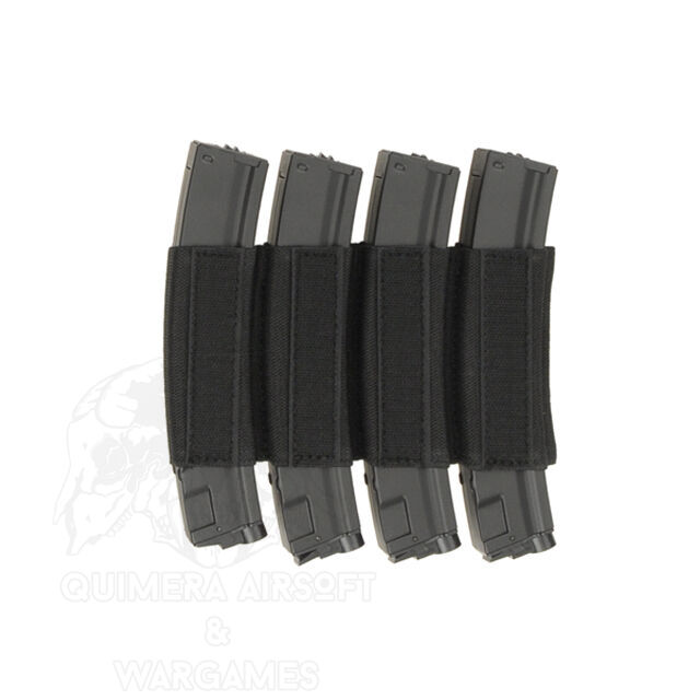 Inserto Cuadruple para Cargadores SMG-MP5 8Fields - Negro