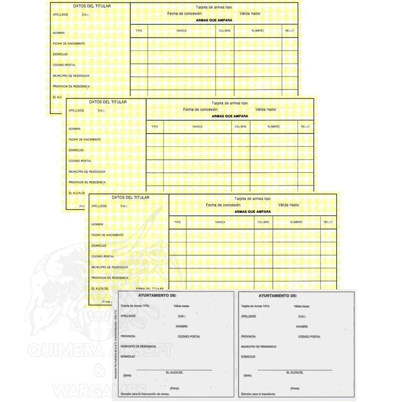 Juego de Tarjeta de Armas
