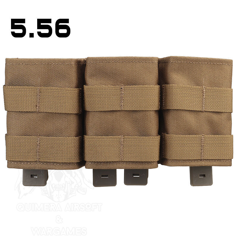 Triple Mag Pouch 5.56 Tipo KYWI con inserto de Polimero