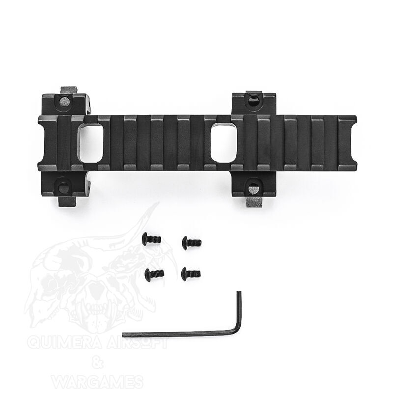 Alternative view of Montura railada larga para MP5/G3 M-ETAL - Negro