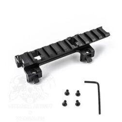 Montura railada larga para MP5/G3 M-ETAL - Negro