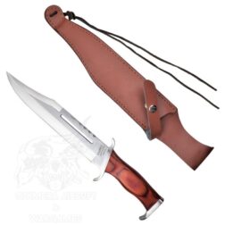 Cuchillo de Caza Rambo III H25cm. con funda de Cuero - Imagen 4