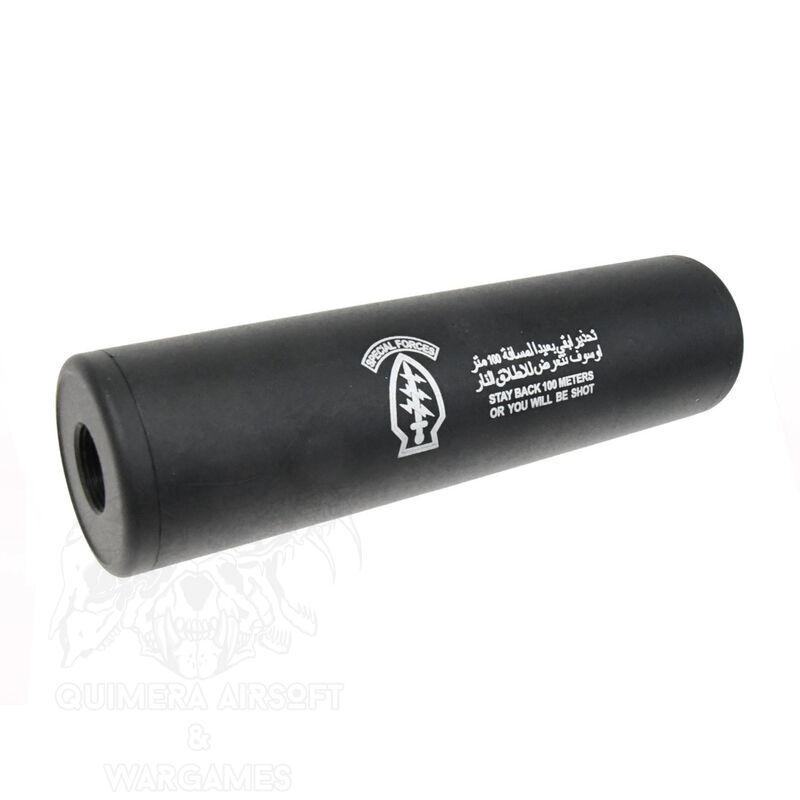 Silenciador Special Forces 130x35mm Cyma - Negro
