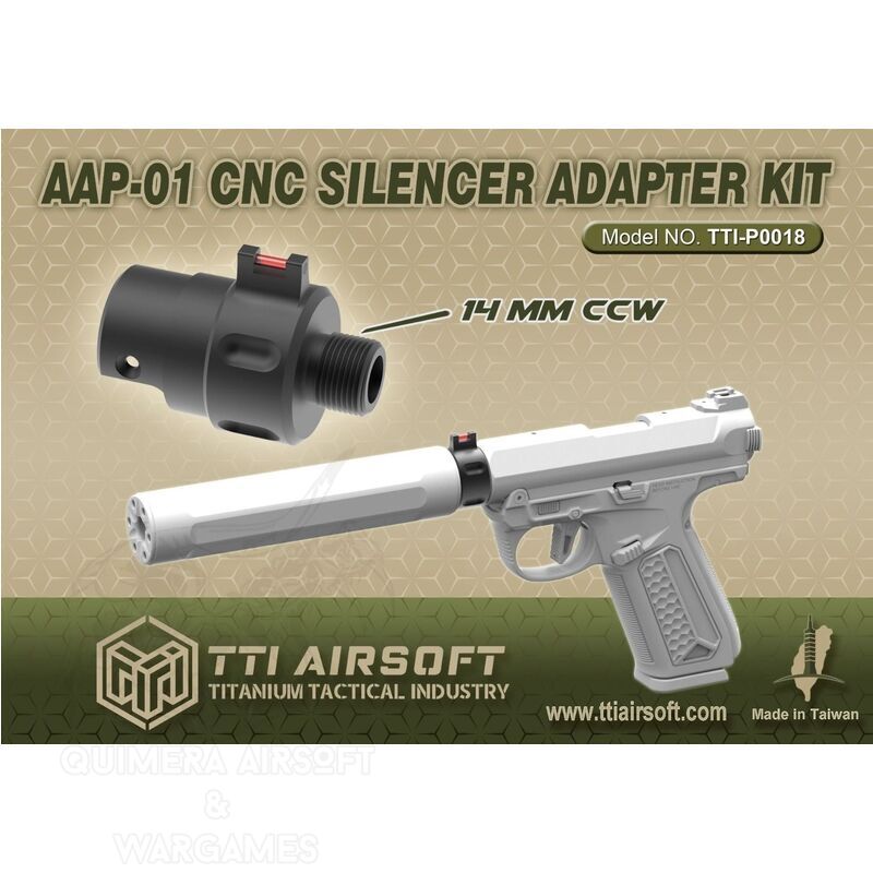Adaptador de silenciador para AAP-01 Assassin TTI Airsoft