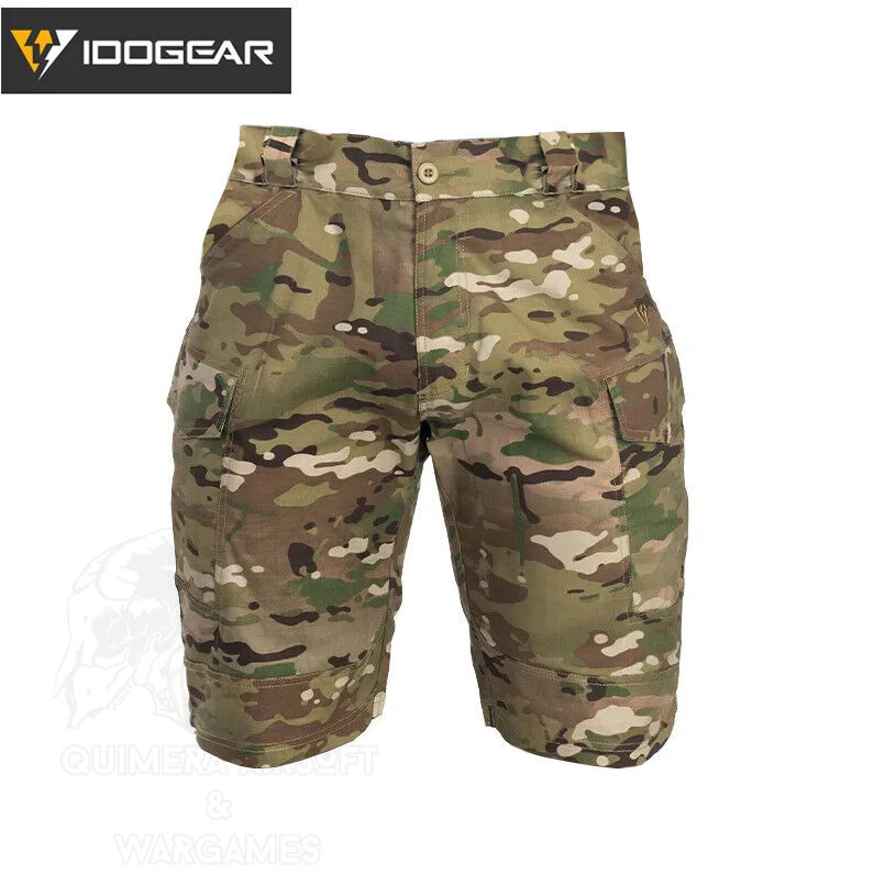 Pantalon Corto Tactico Cargo Idogear Multicam