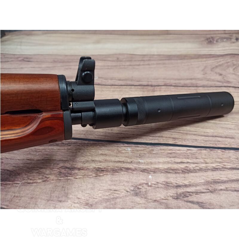 Alternative view of Adaptador Silenciador para AK de GHK/LCT  24mm CW a 14mm CCW