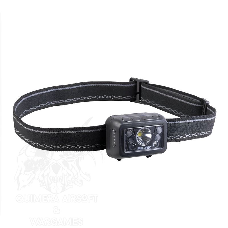 Frontal Black GC260 Recargable USB-C Miltec