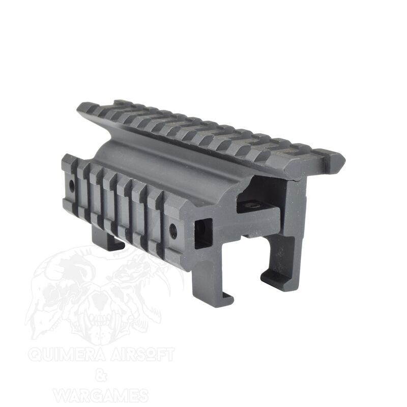 Montura con 2 railes para MP5/G3 JS Tactical - Negro - Imagen 2