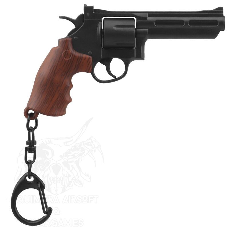 Alternative view of Llavero Revolver Con Piezas Móviles - Negro