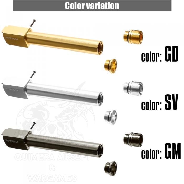 Alternative view of Cañon externo con rosca para Glock 17 Marui Gen.4 Nine Ball -