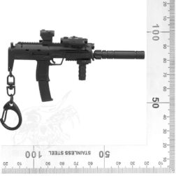 Llavero Mp7 Con Accesorios Con Piezas Móviles - Negro - Imagen 7