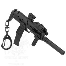 Llavero Mp7 Con Accesorios Con Piezas Móviles - Negro - Imagen 4