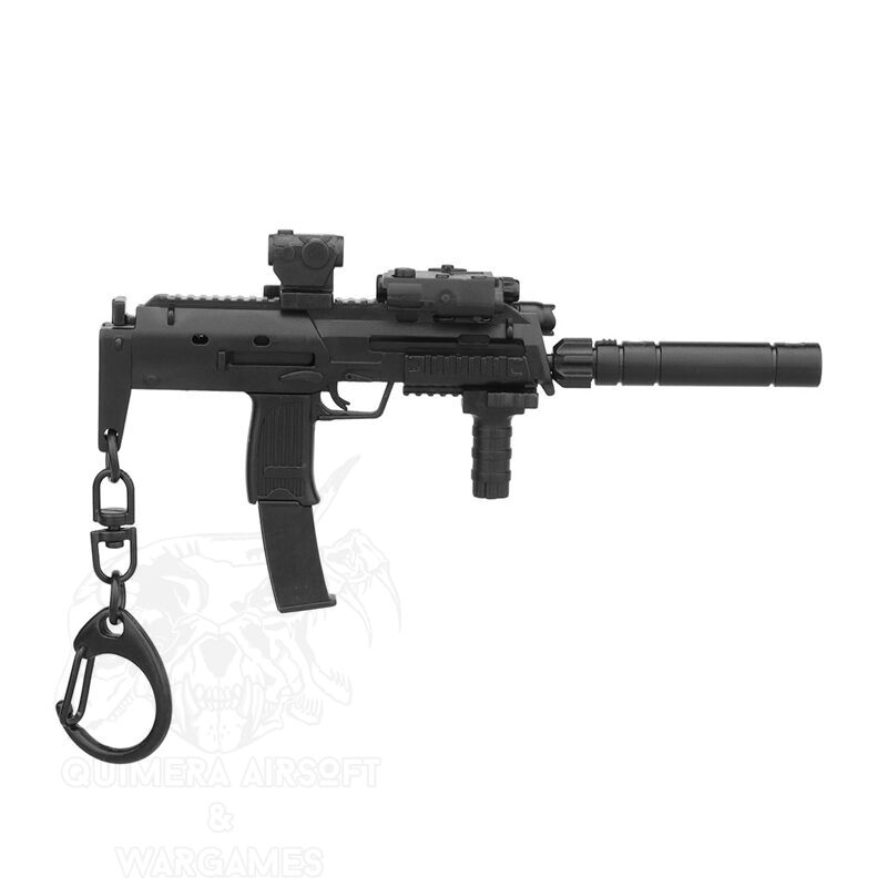 Alternative view of Llavero Mp7 Con Accesorios Con Piezas Móviles - Negro