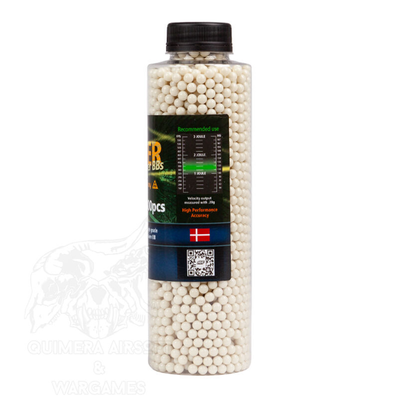 Alternative view of 0.25gr. Open Blaster Bio Tracer 3300rds ASG - Verde