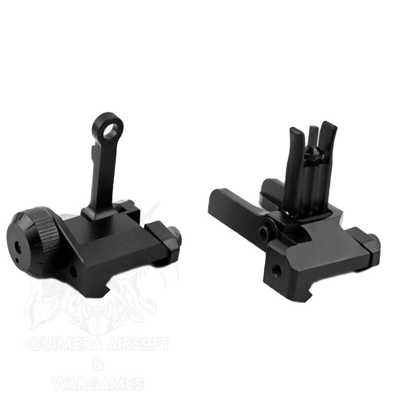 Alzas abatibles tipo KAC 300M Combo - Dark Earth