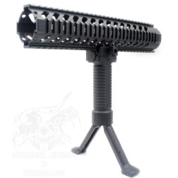 Grip vertical con rail y bipode retractil - Negro - Imagen 3