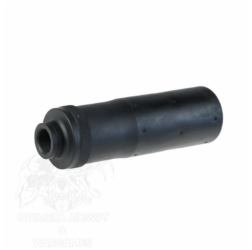 Alternative view of Silenciador Tipo MK23 14mm CCW 113x34mm Cyma - Negro