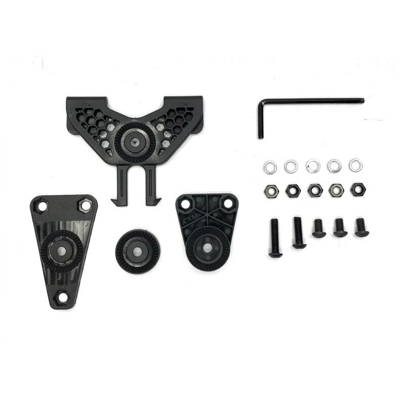 Adaptador molle con sistema SAF para Pistoleras CTM - Negro