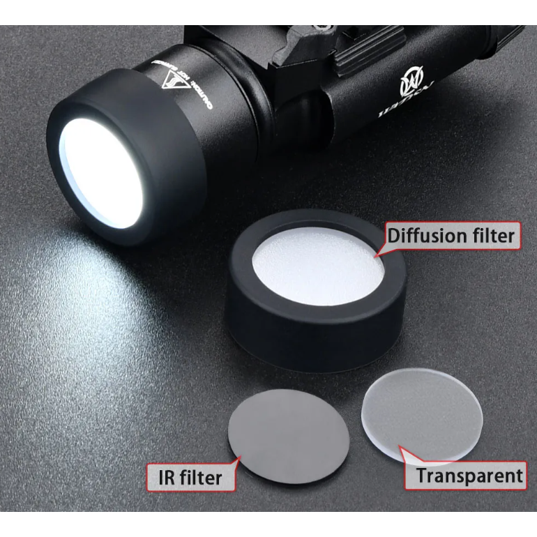 Alternative view of Protector de Linterna 25,4mm WADSN - Negro