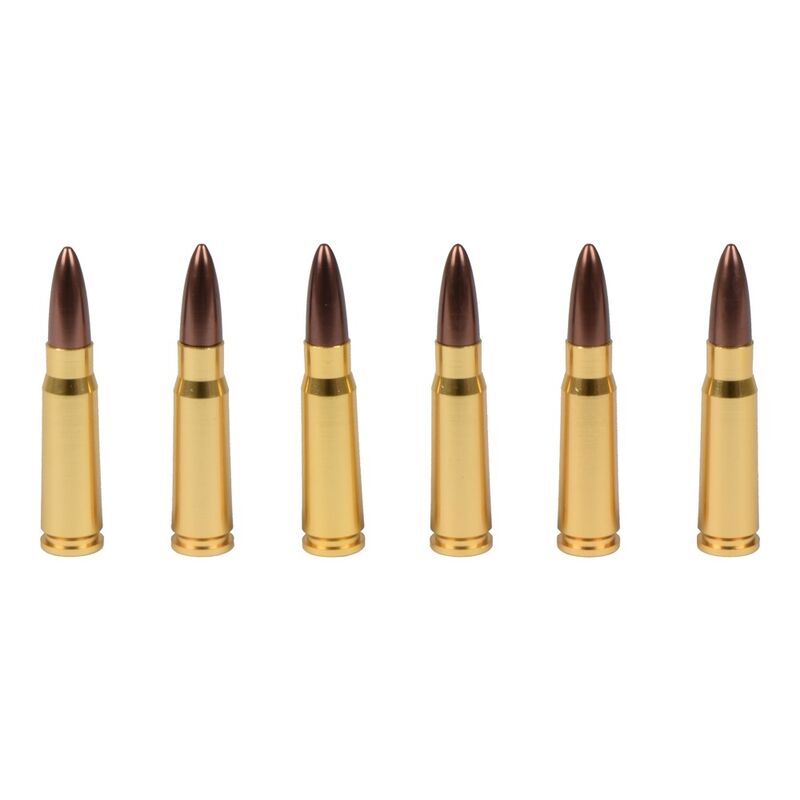 Balas metalicas 7.62mm Dummy 6 Unidades - Battleaxe